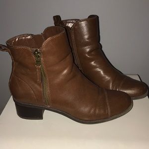 Brown Short ankle Chaps booties